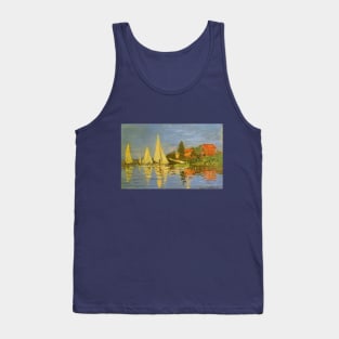 Regatta at Argenteuil by Claude Monet Tank Top